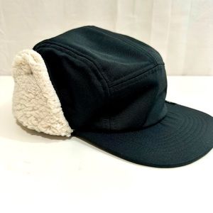 Packers Black Spacecraft Fuzz Five-Panel Cap